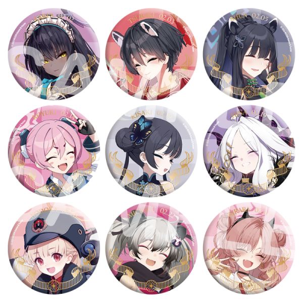 トレーディングバースデー缶バッジ(2月)